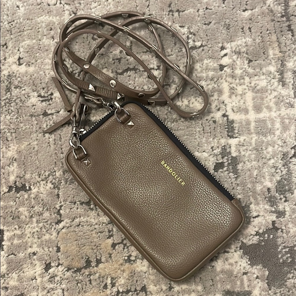 Bandolier Taupe Crossbody Phone Case